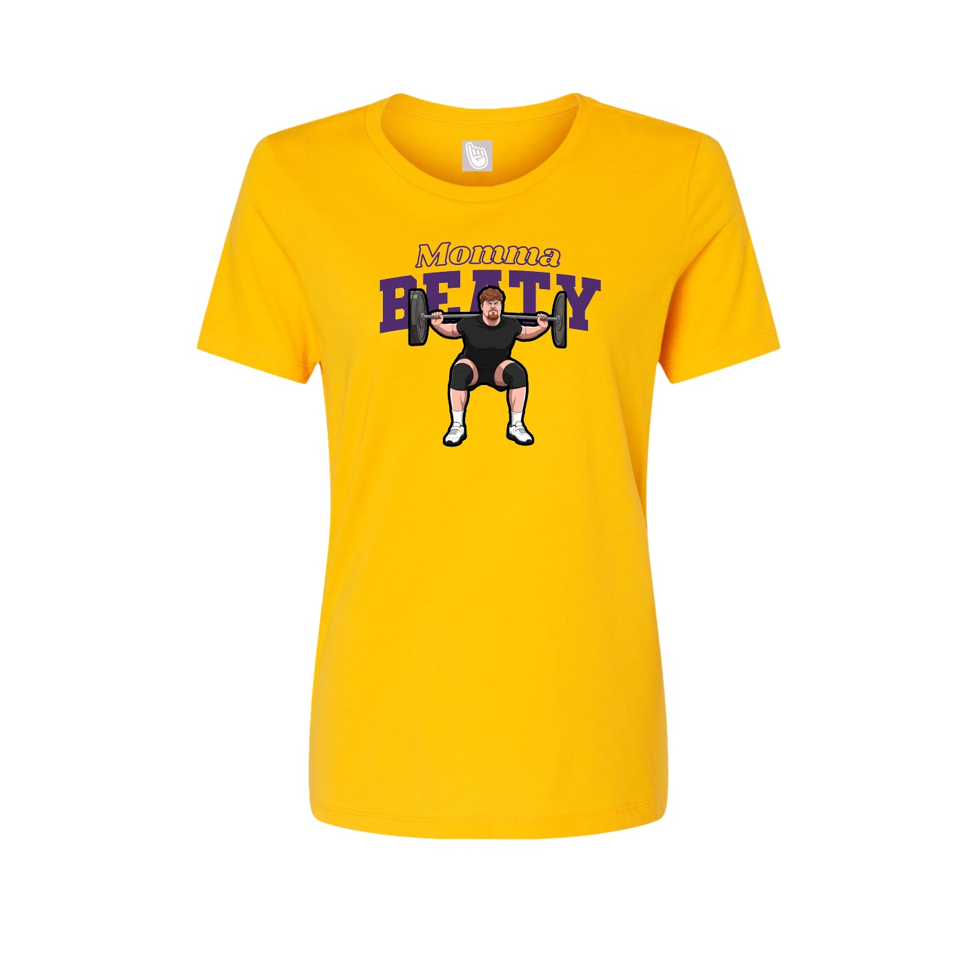 Womens Tee — Mothers Day Block in Gold