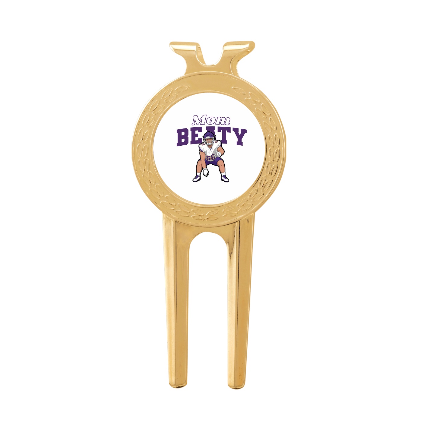 Divot Tool with Ball Marker — Mothers Day Block in Classic