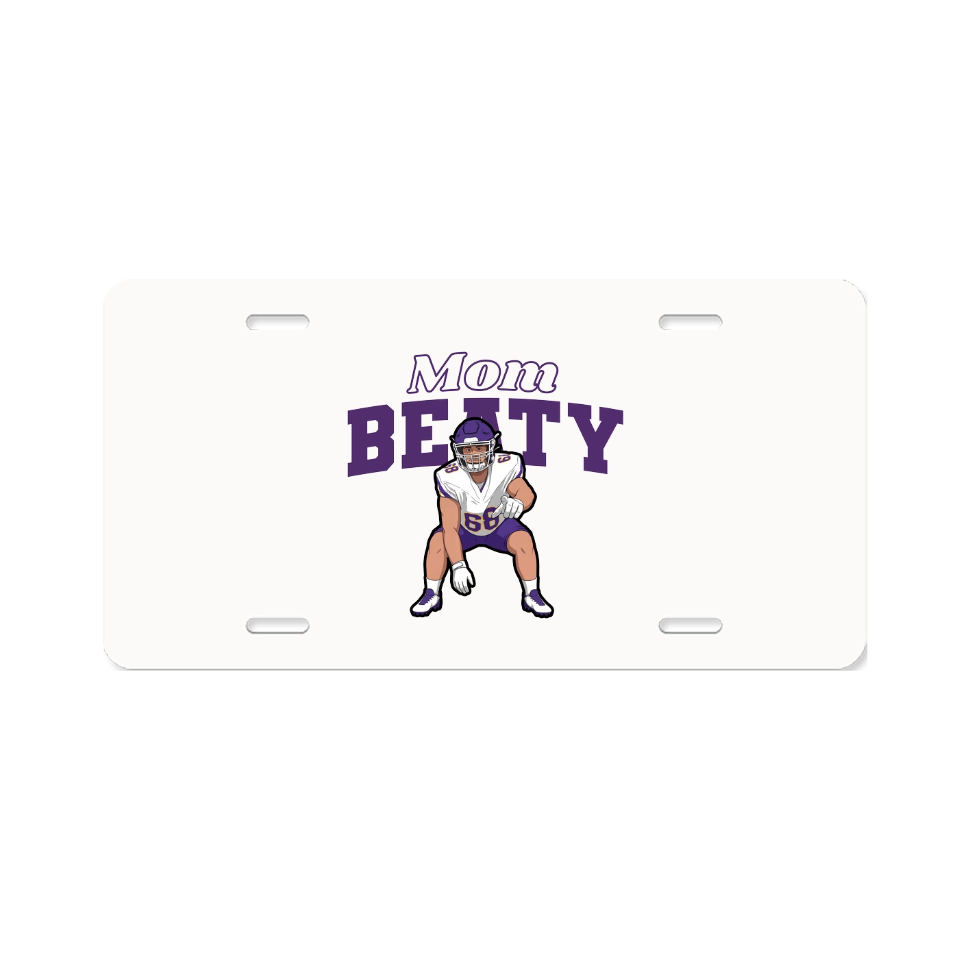 License Plate — Mothers Day Block in Classic