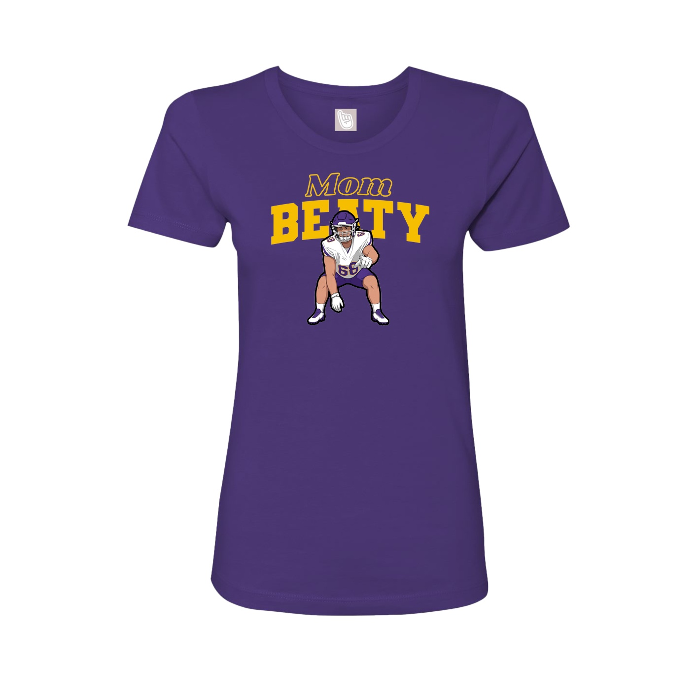 Womens Tee — Mothers Day Block in Purple