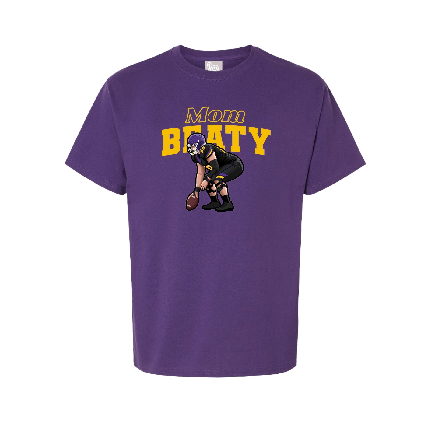 Youth Tee — Mothers Day Block in Purple
