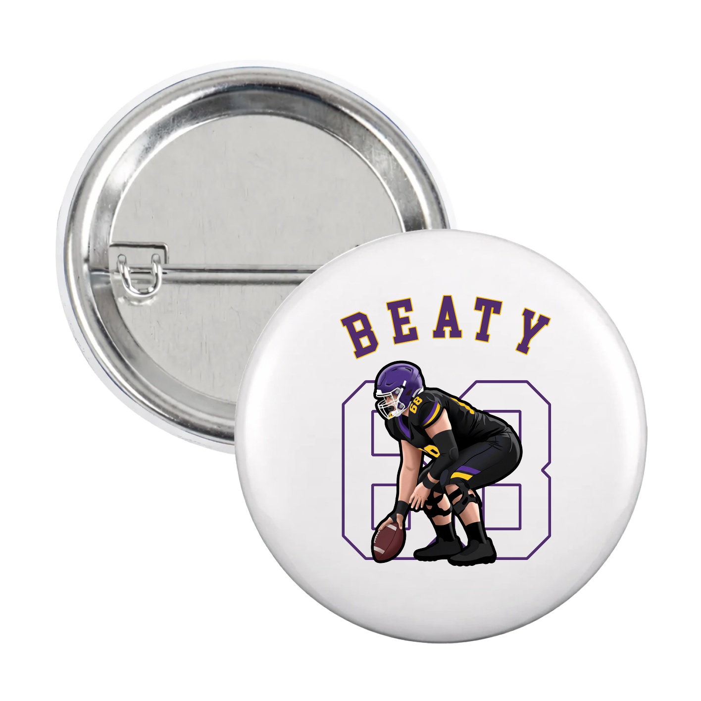 Game Day Button — Shirsey Arch in White