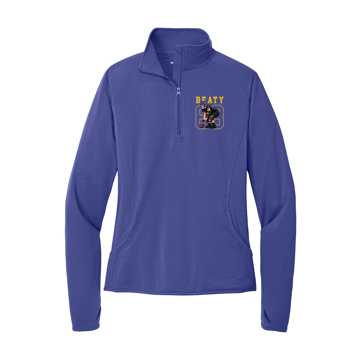 Women's Q-Zip Pullover — Shirsey in Purple