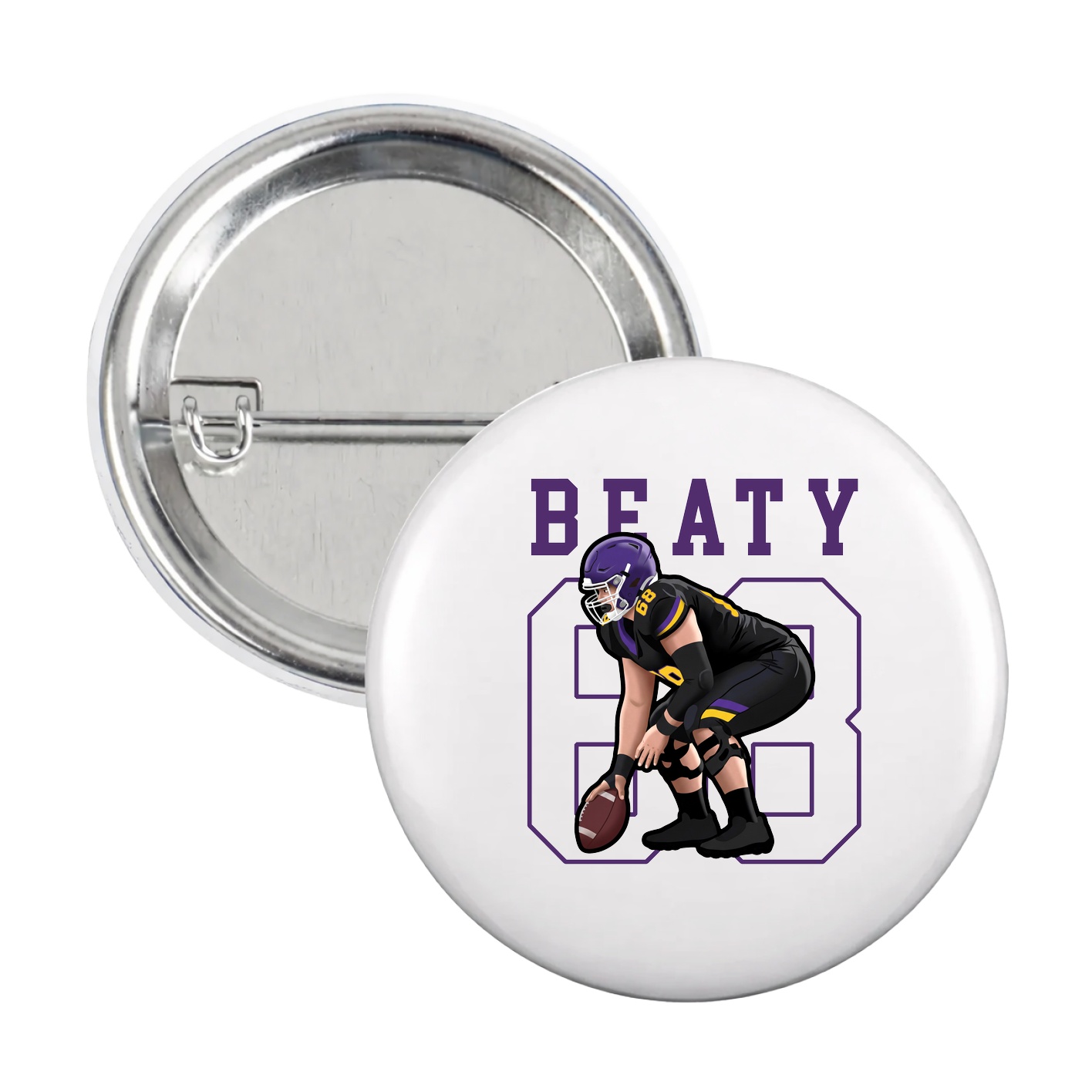 Game Day Button — Shirsey in White