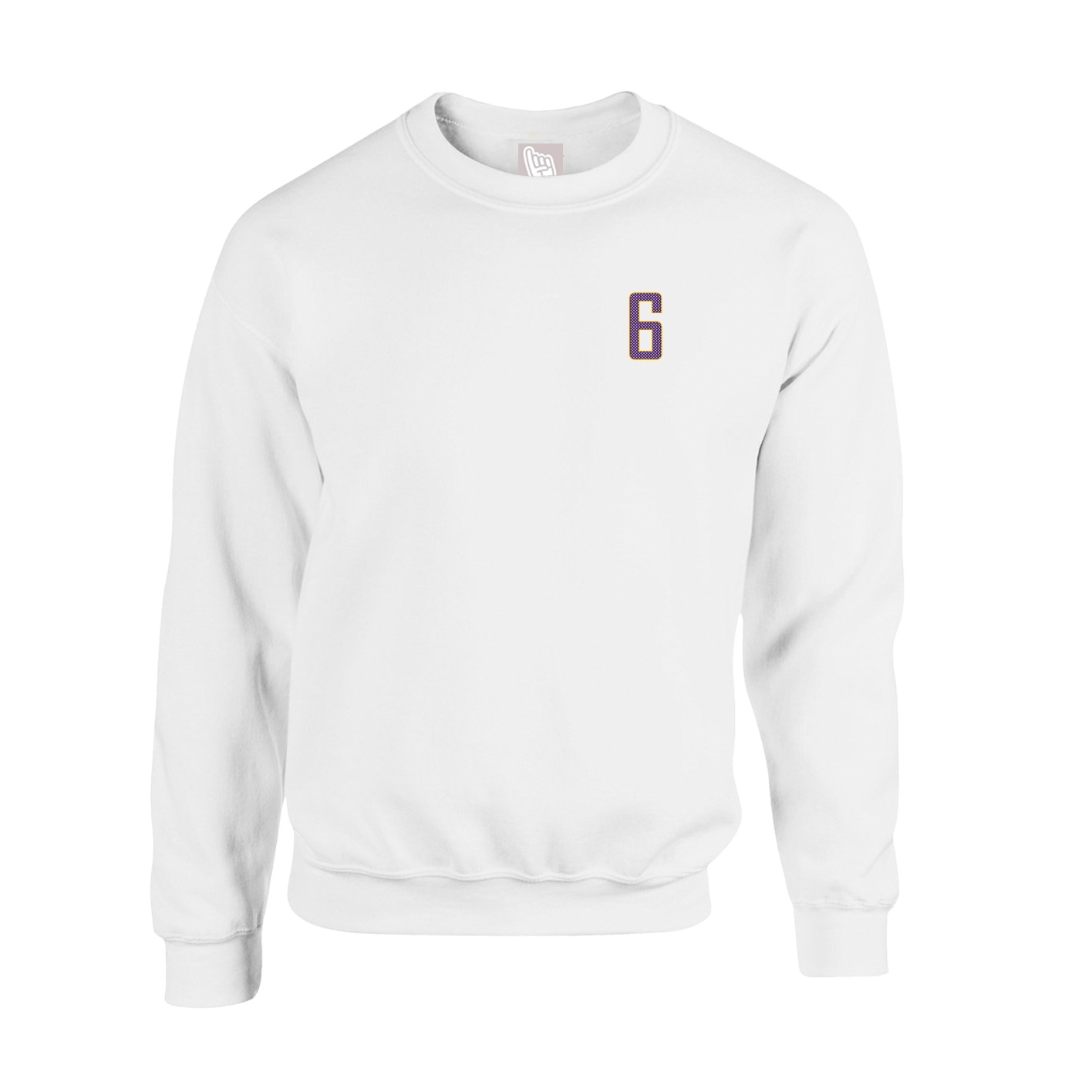 Fleece Crew — Front Shirsy in White