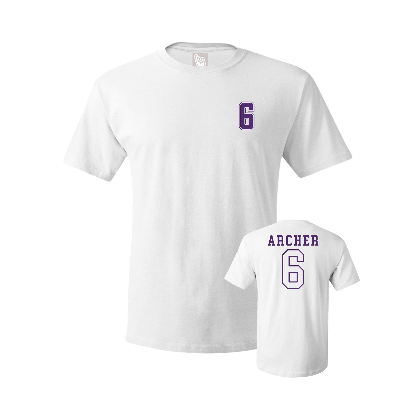 Youth Tee — Chest Back in White