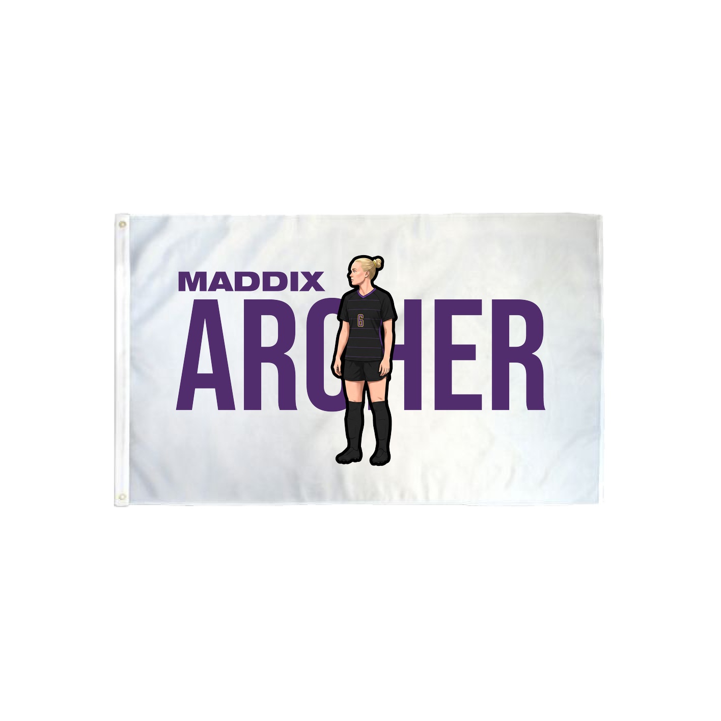 3x5 Flag — Player Name in Classic