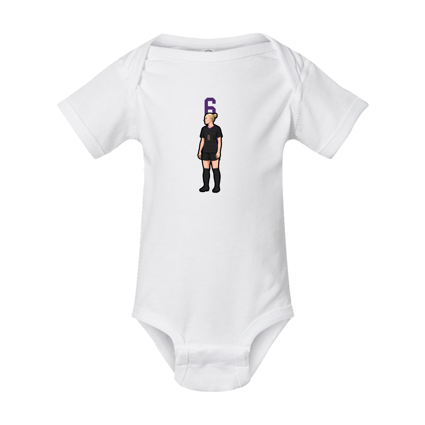 Baby Onesie — Number Top in White