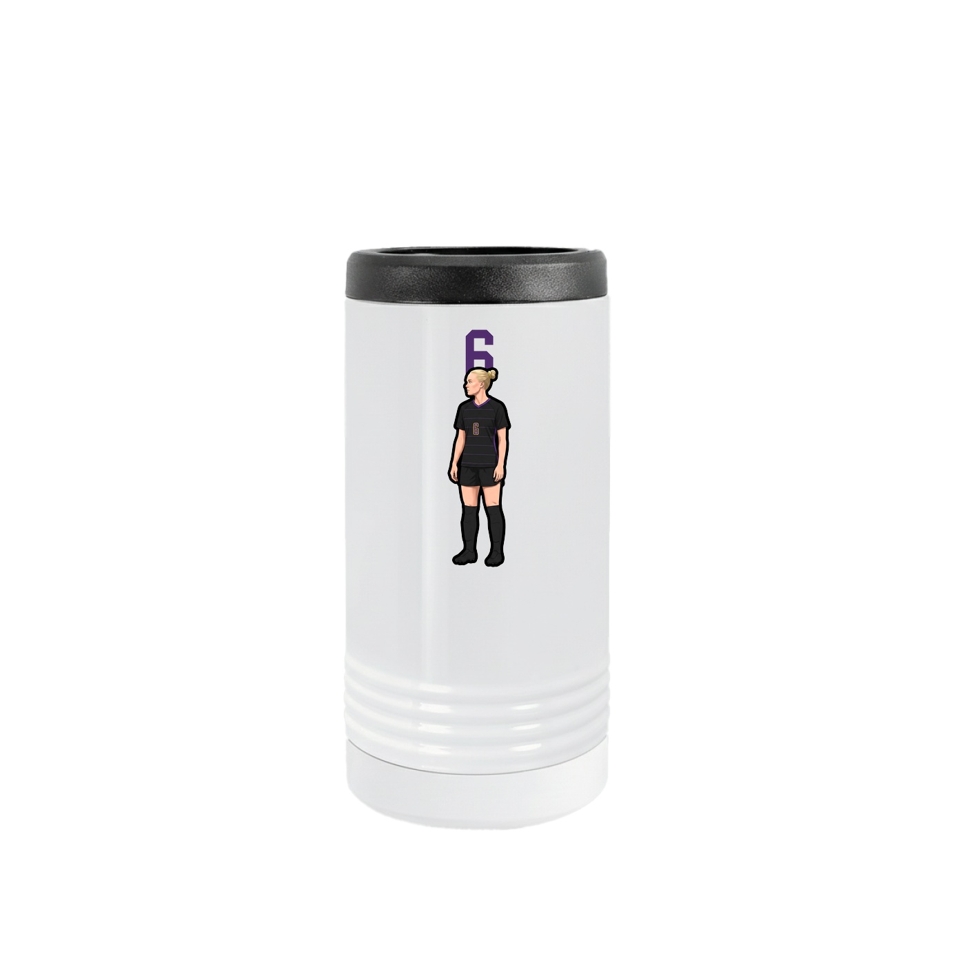 Slim Beverage Holder — Number Top in White