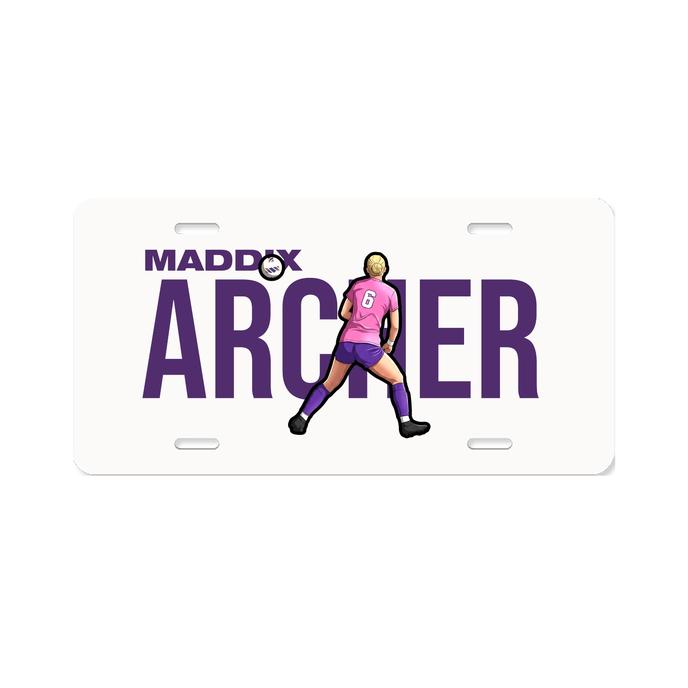 License Plate — Player Name in Classic