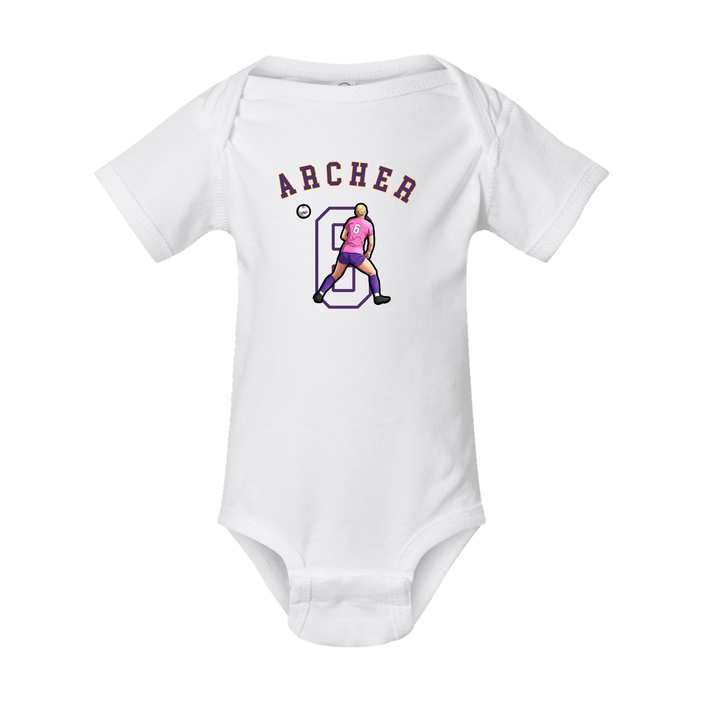 Baby Onesie — Shirsey Arch in White