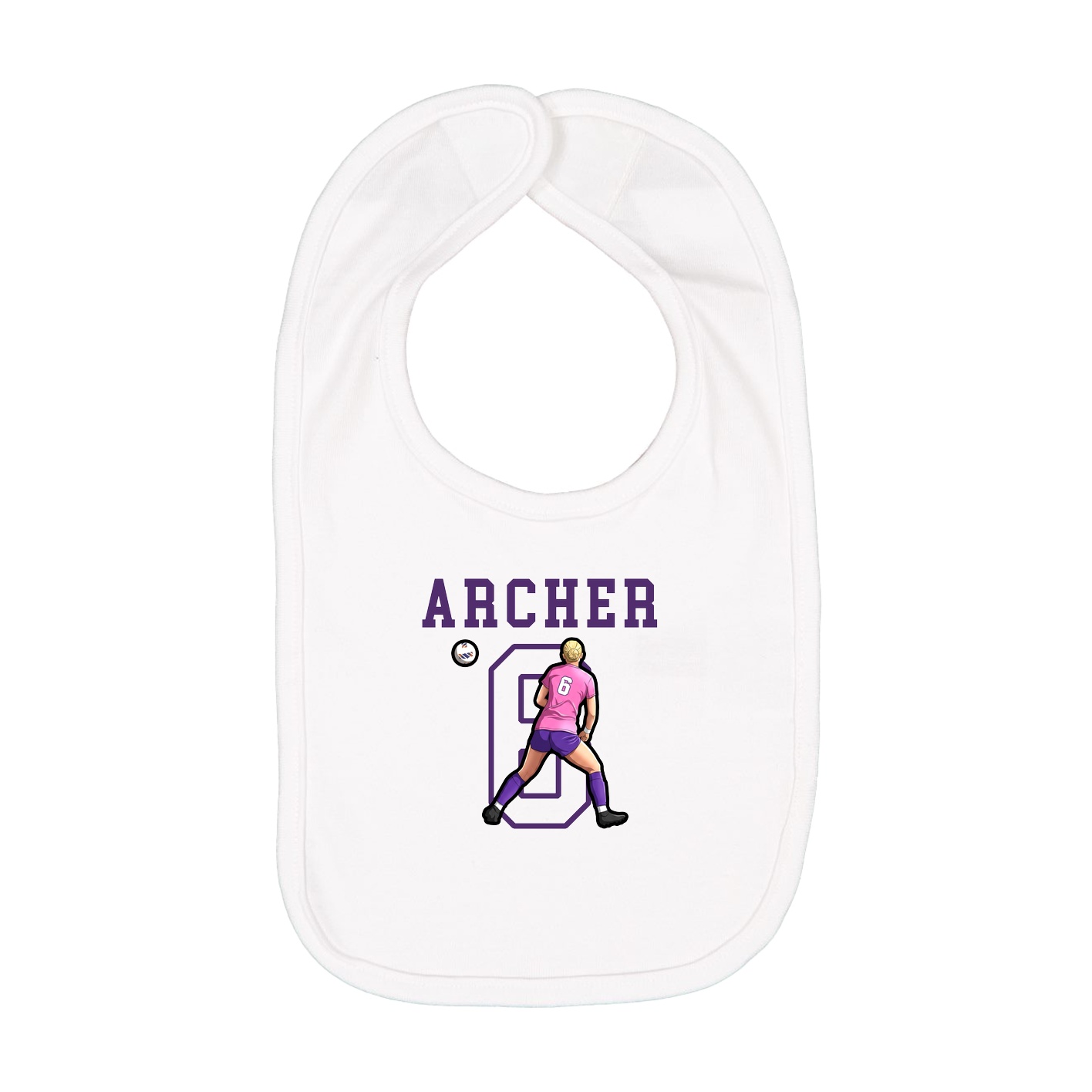Infant Bib — Shirsey in White