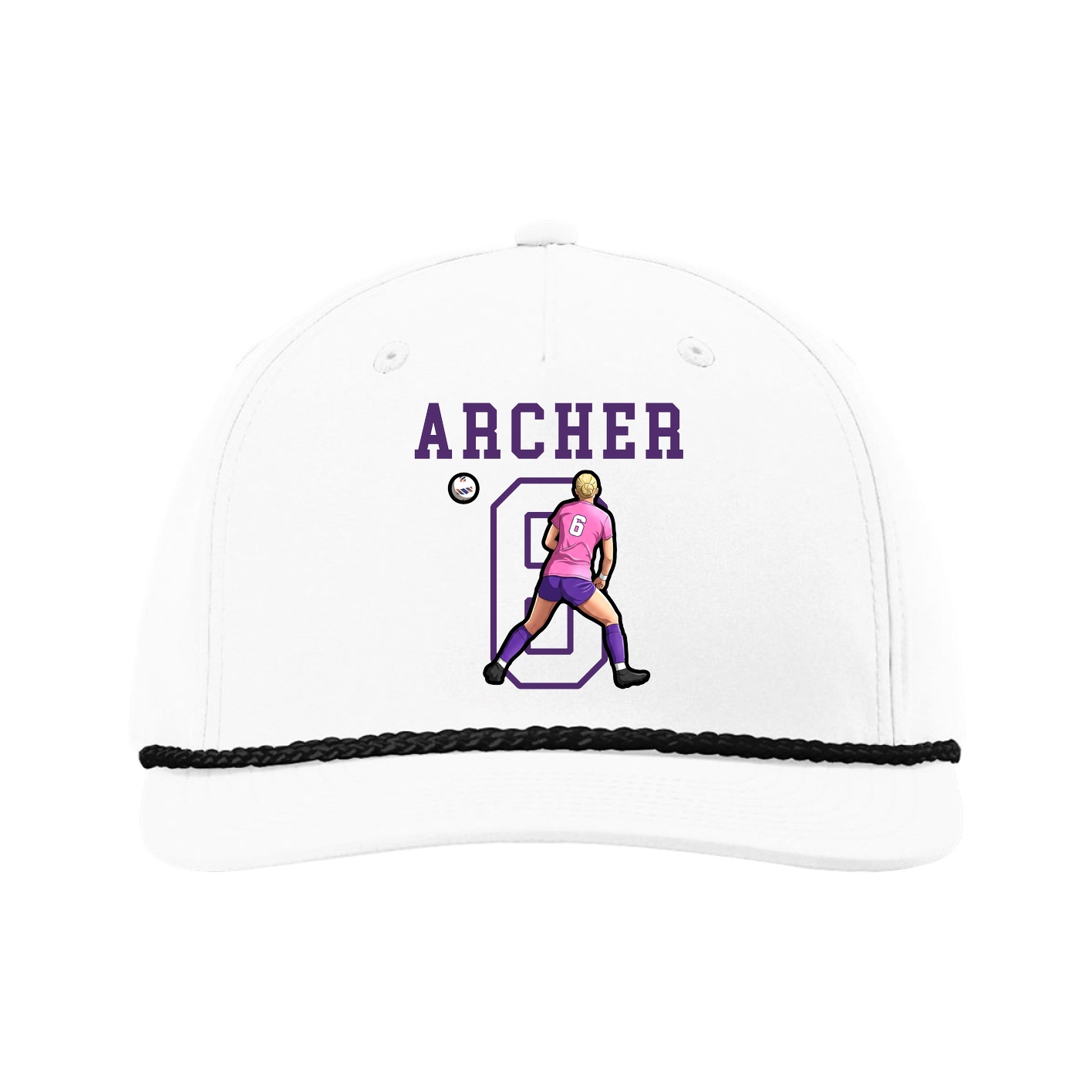 Five-Panel Classic Rope Cap — Shirsey in White
