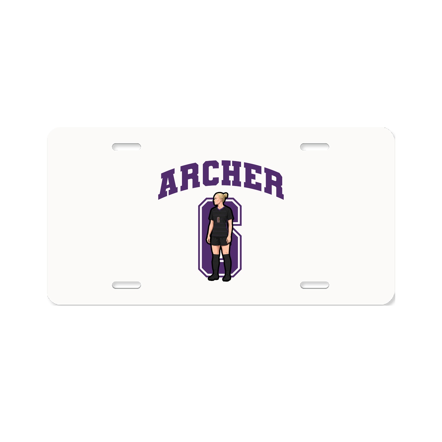 License Plate — Number in Classic