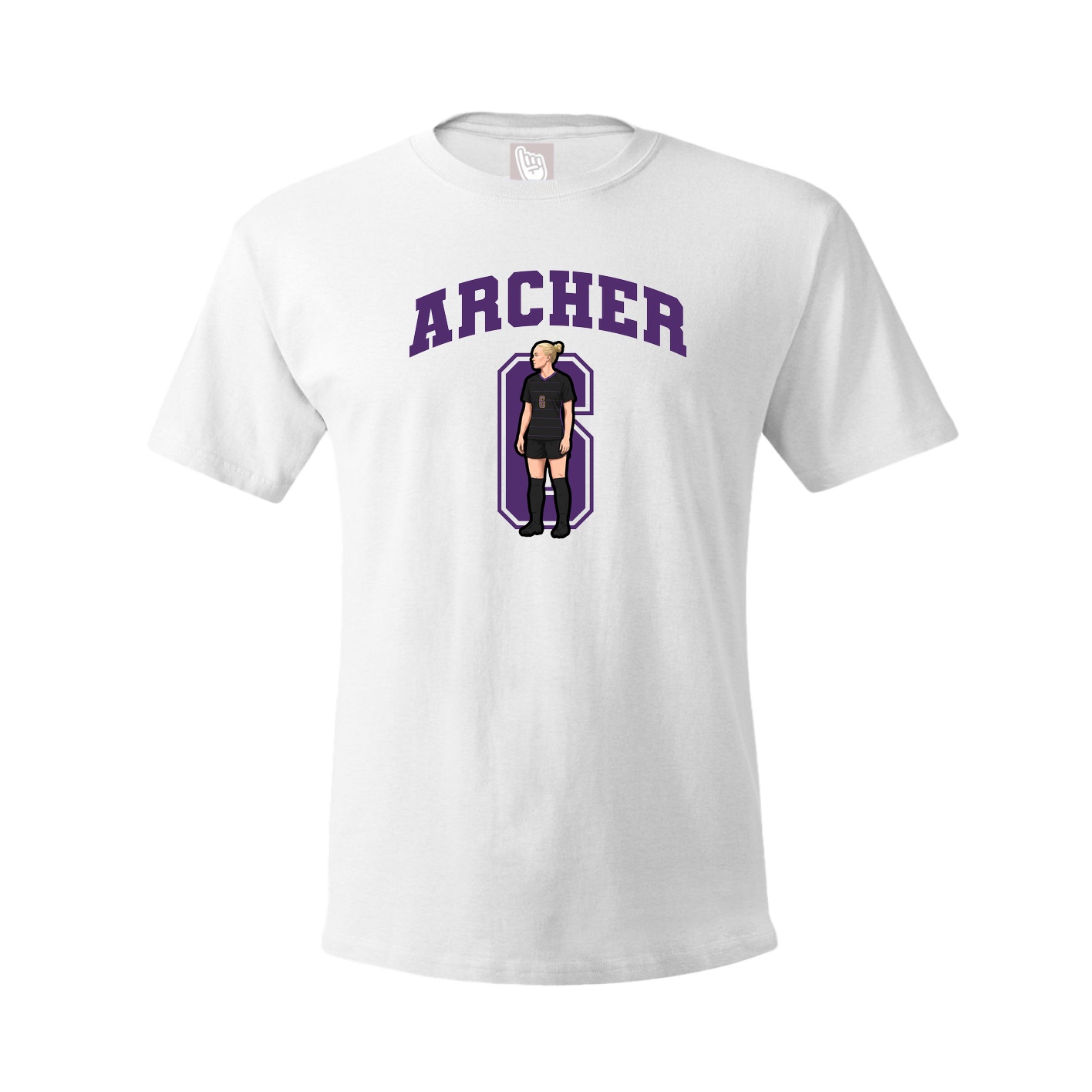 Tee — Number in White