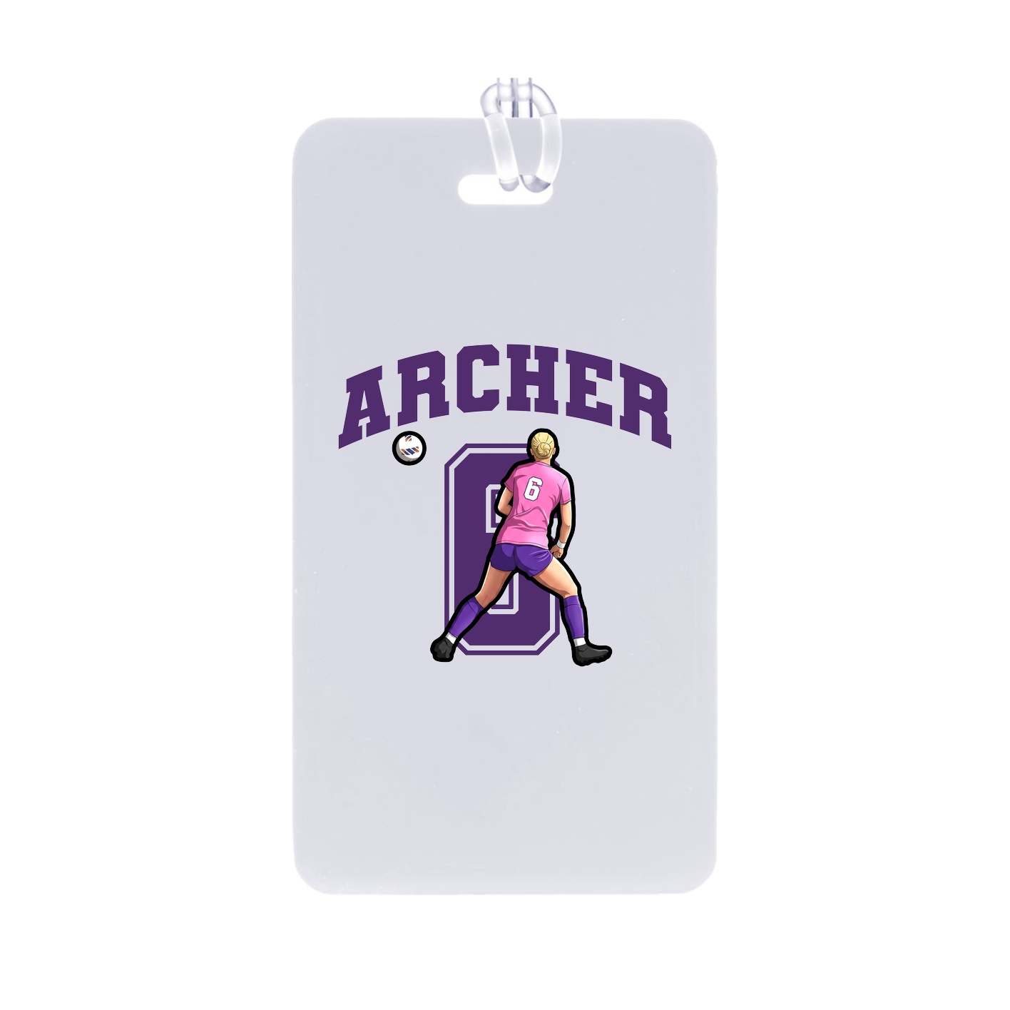 Bag Tag — Number in Classic