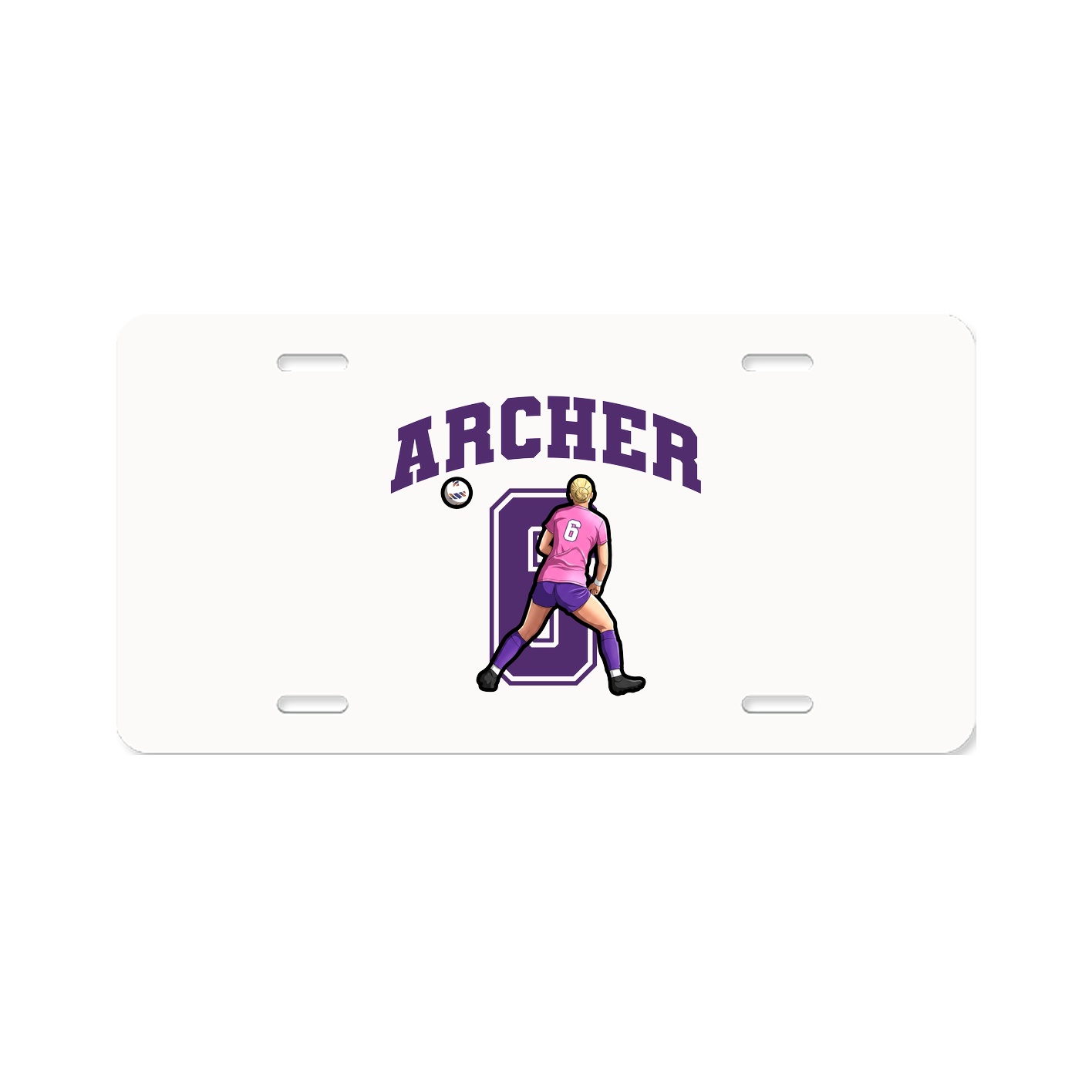 License Plate — Number in Classic