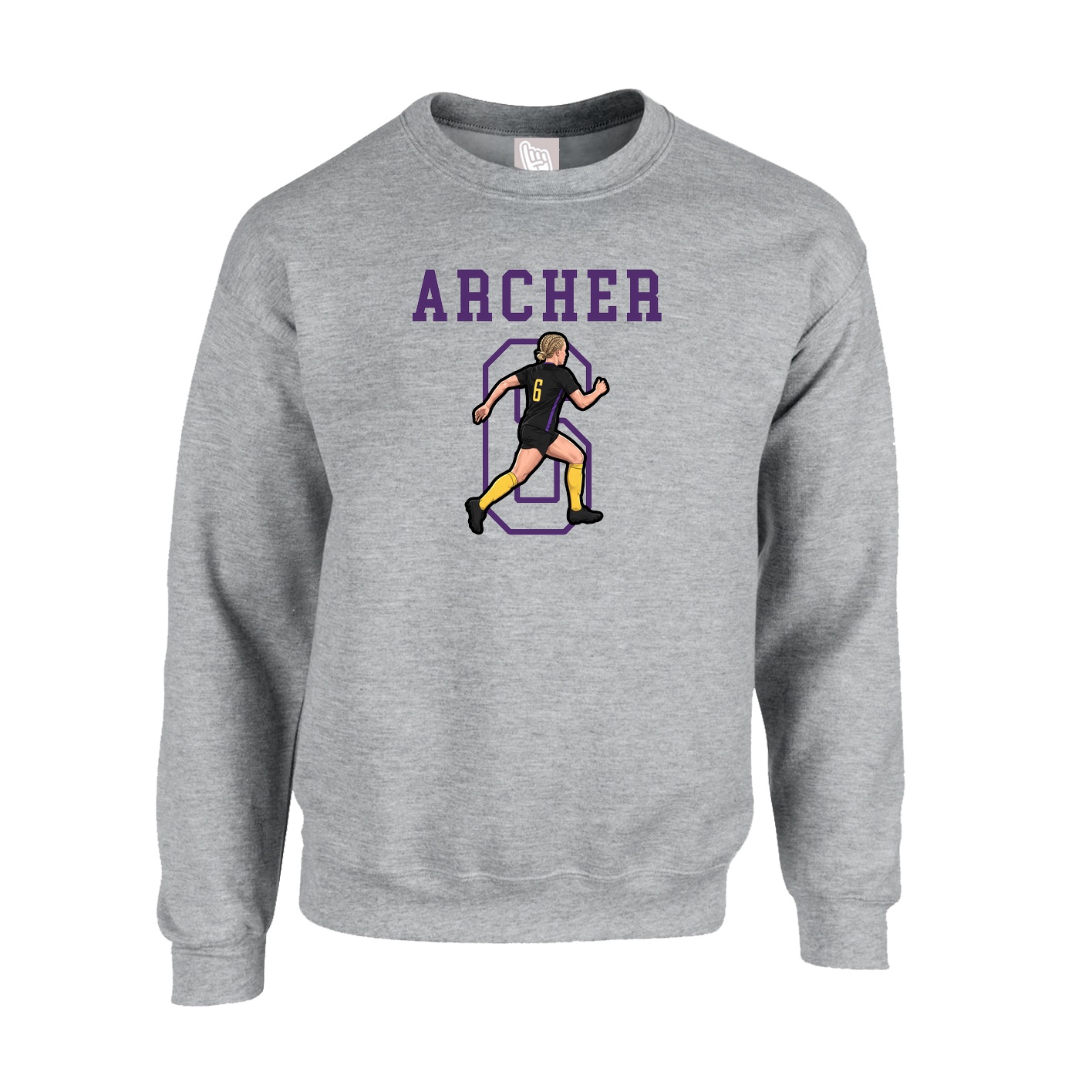 Fleece Crew — Shirsey in Grey