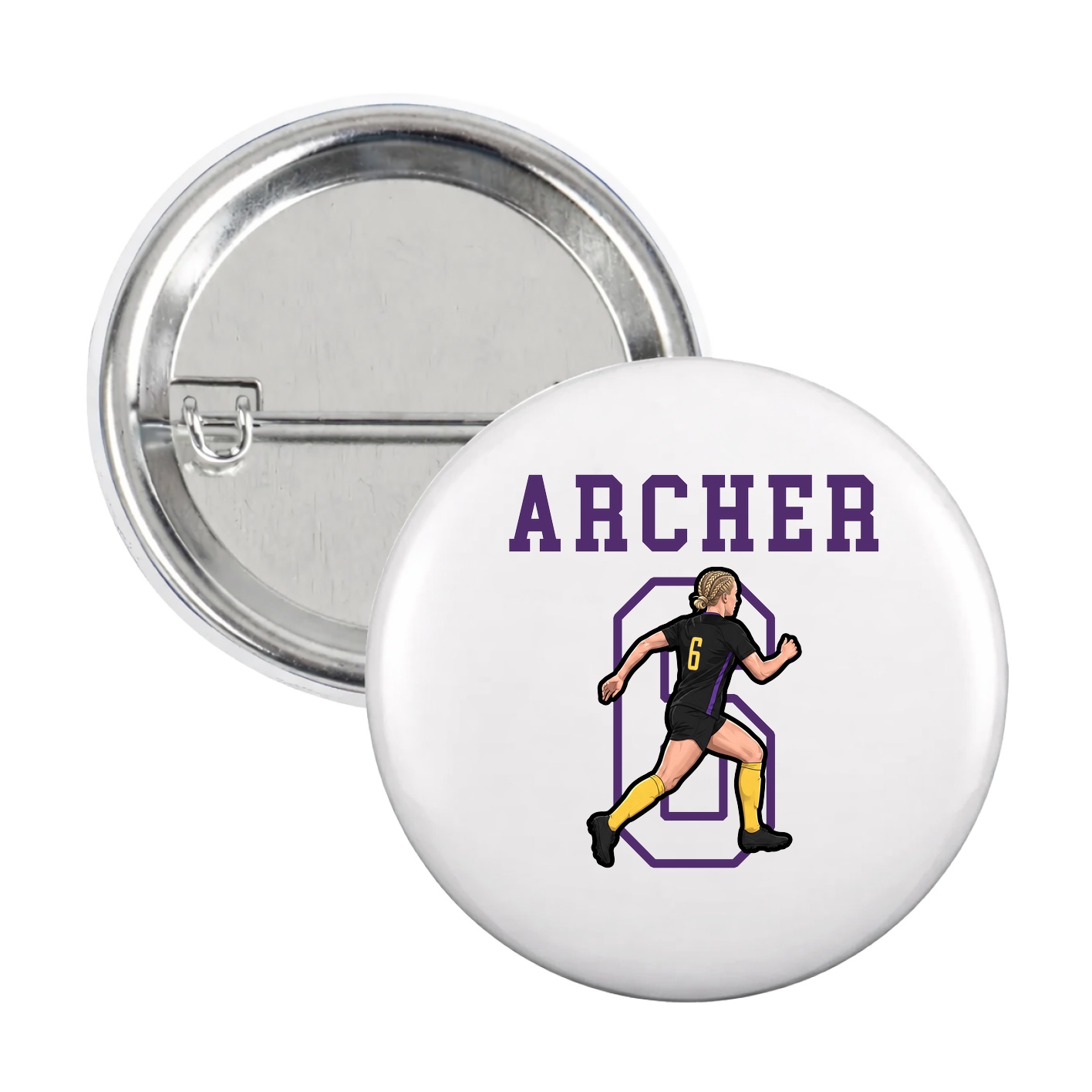 Game Day Button — Shirsey in White