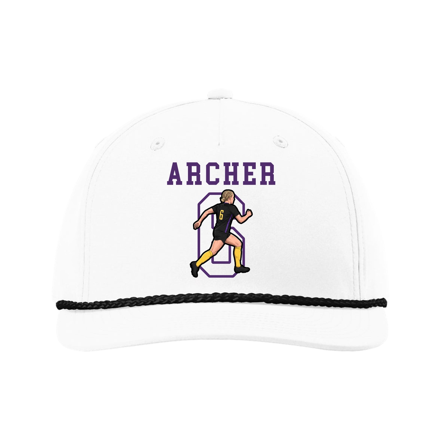 Five-Panel Classic Rope Cap — Shirsey in White