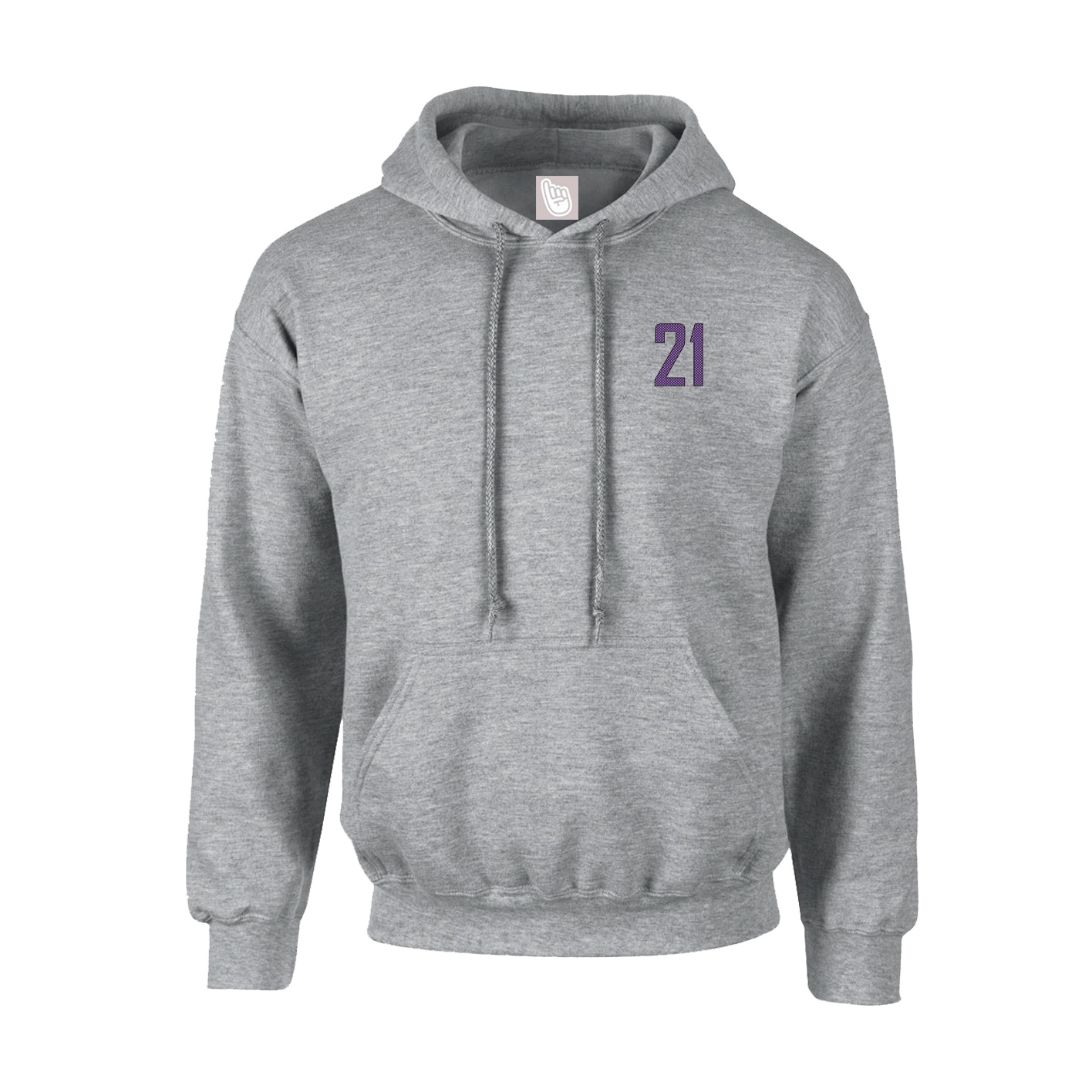 Hoodie — Front Shirsy in Grey