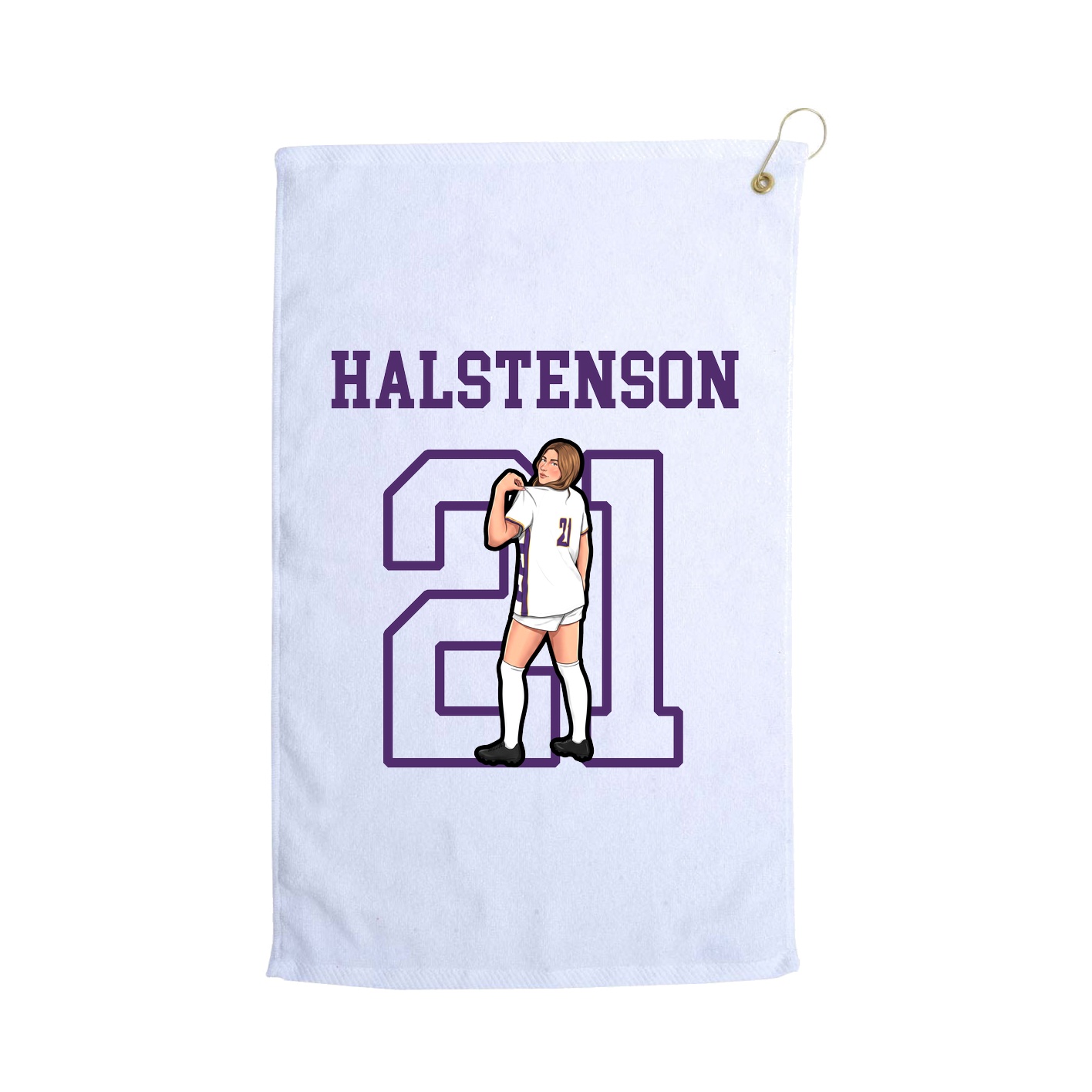 Golf Towel — Shirsey in White
