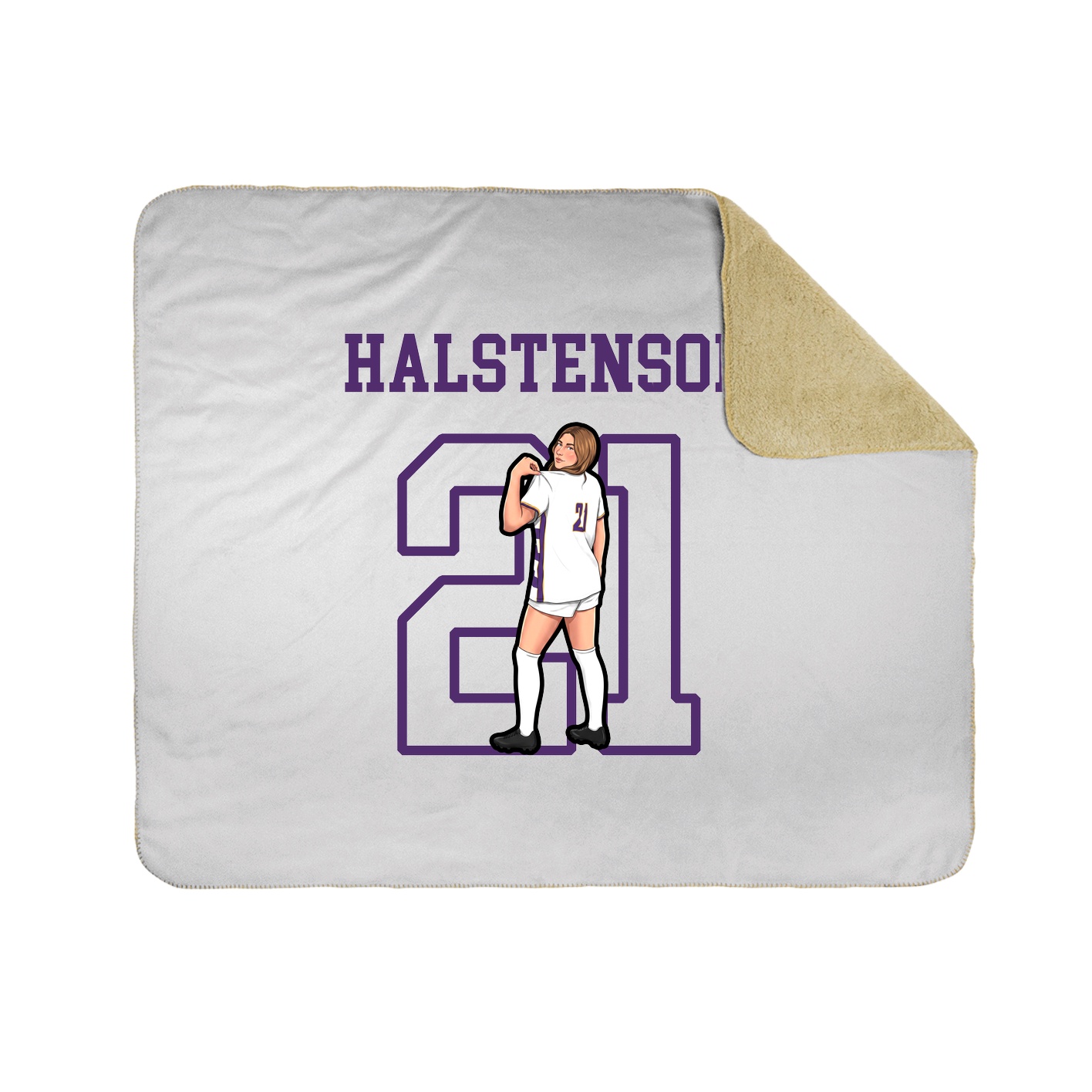 Throw Blanket — Shirsey in White