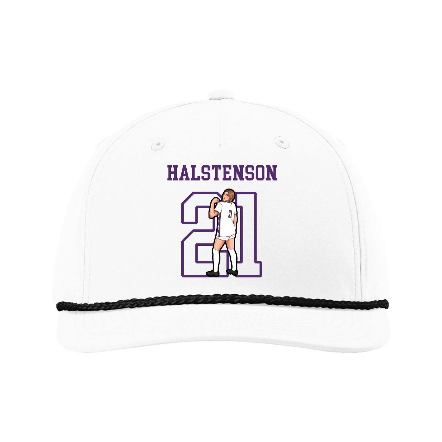Five-Panel Classic Rope Cap — Shirsey in White
