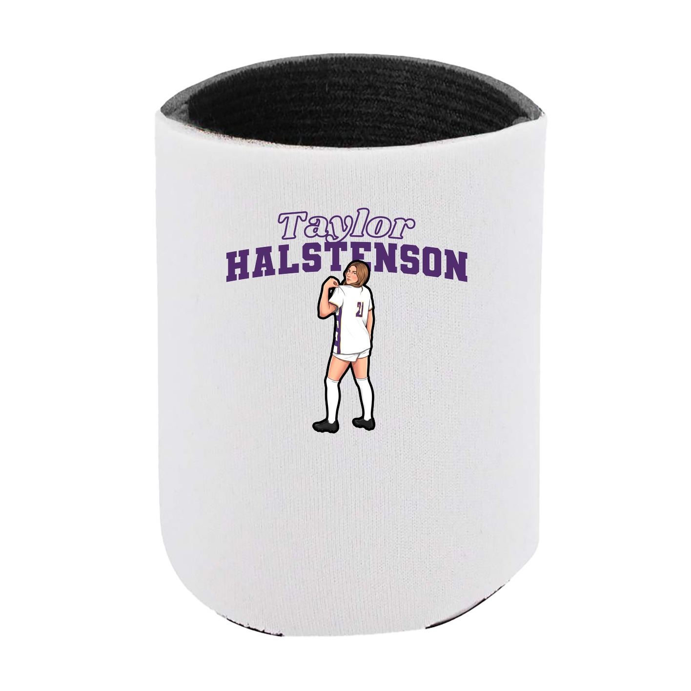Can Holder — Name Arch in White