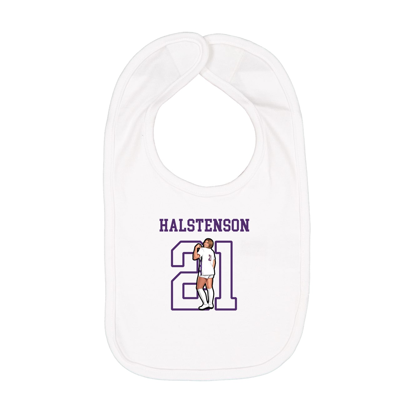 Infant Bib — Shirsey in White