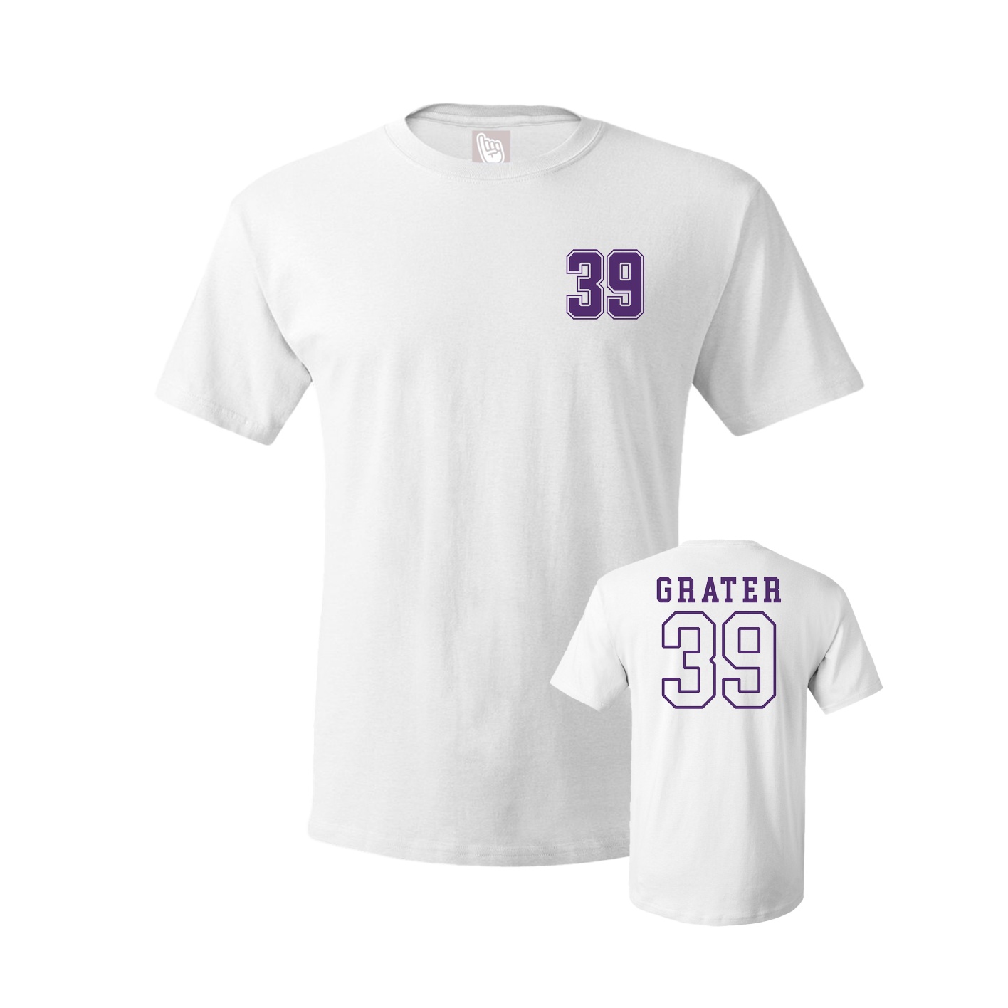 Youth Tee — Chest Back in White
