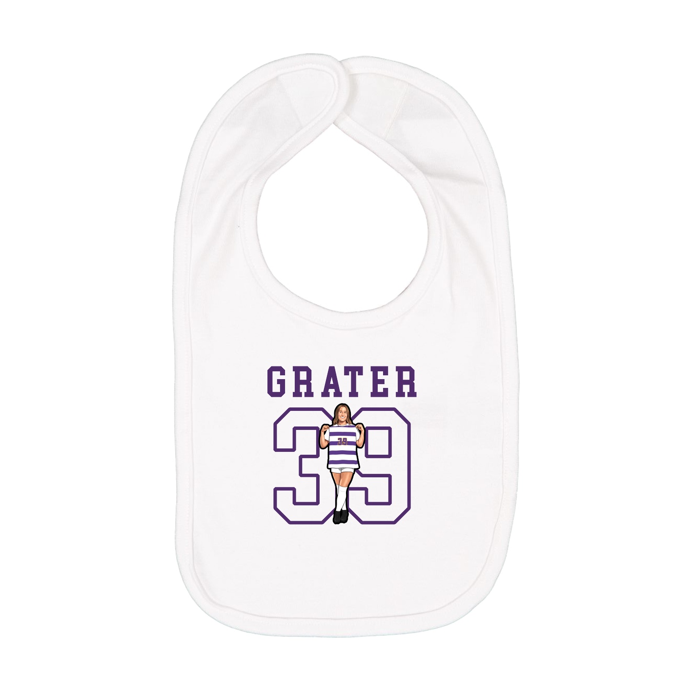 Infant Bib — Shirsey in White