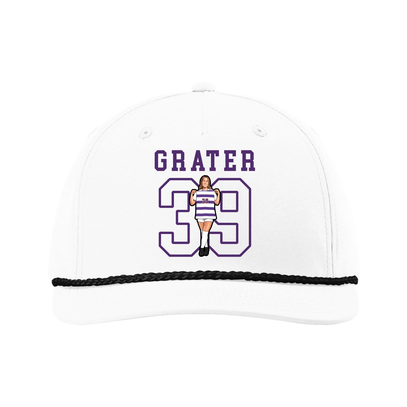 Five-Panel Classic Rope Cap — Shirsey in White