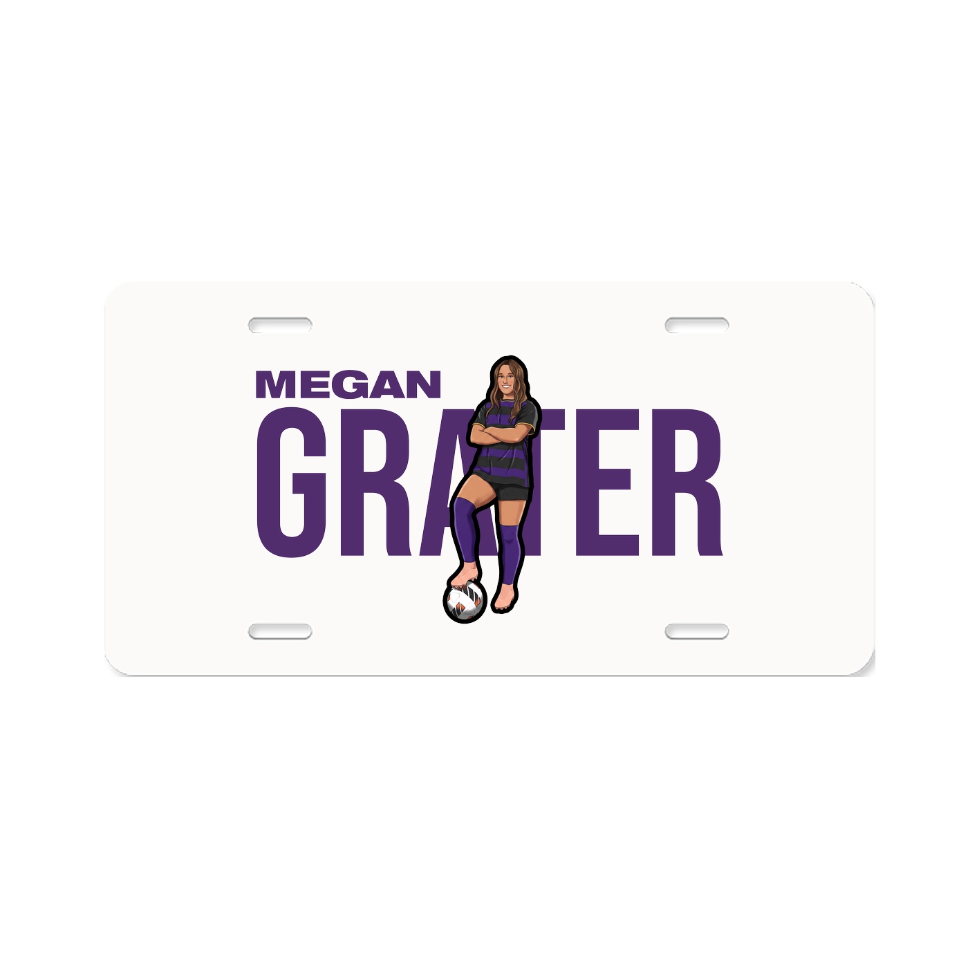 License Plate — Player Name in Classic