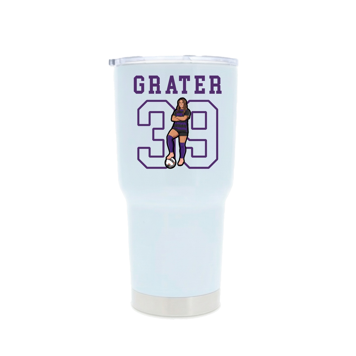 30oz Stainless Steel Tumbler — Shirsey in White