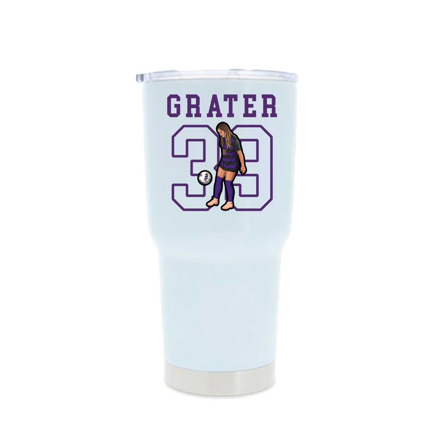 30oz Stainless Steel Tumbler — Shirsey in White