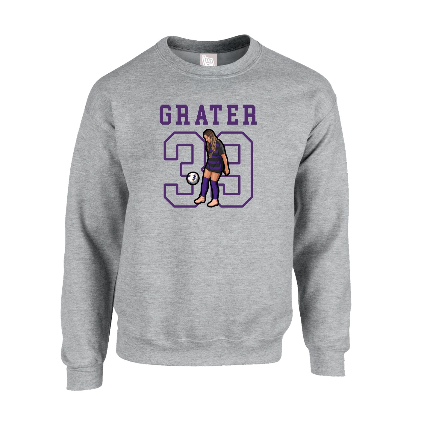 Fleece Crew — Shirsey in Grey