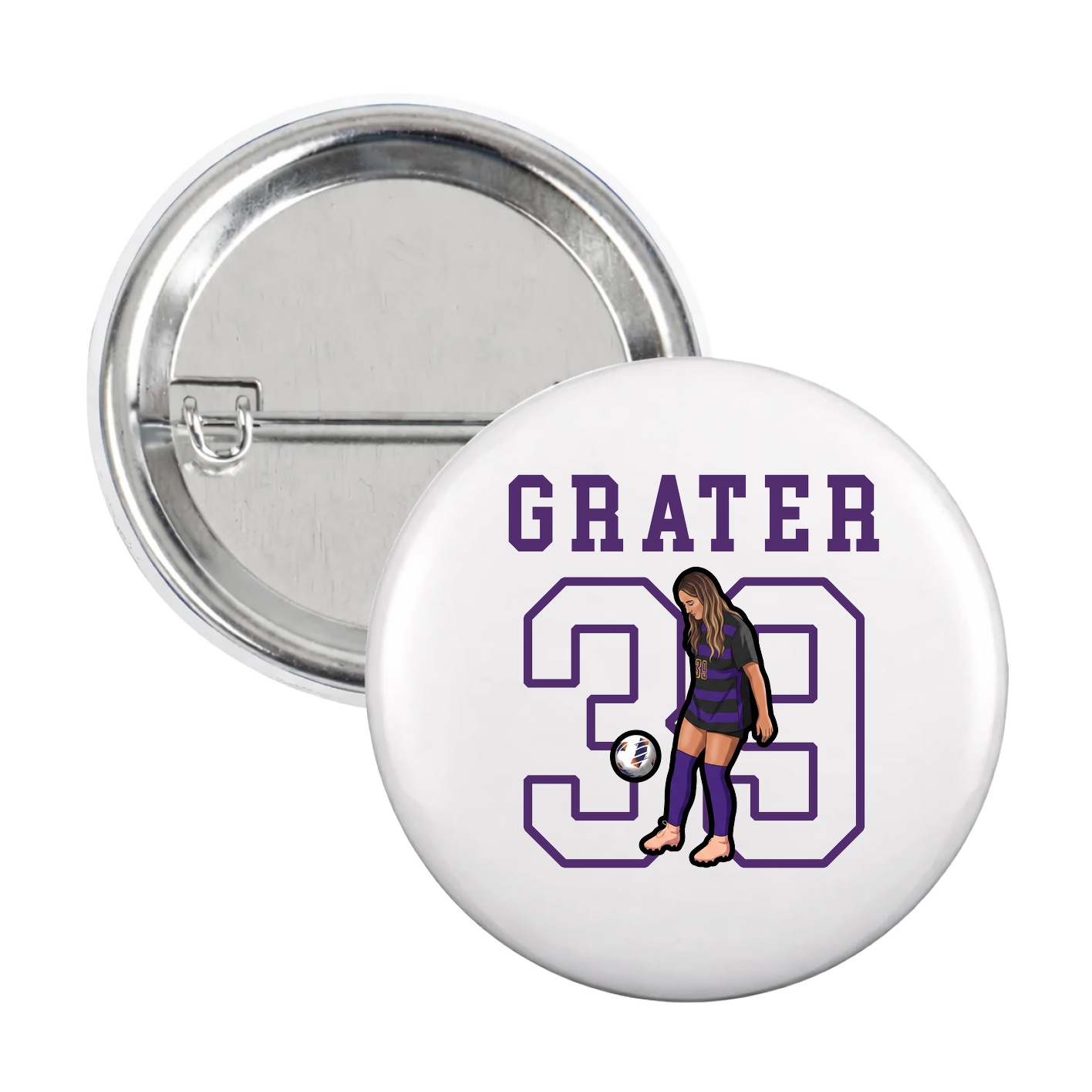Game Day Button — Shirsey in White