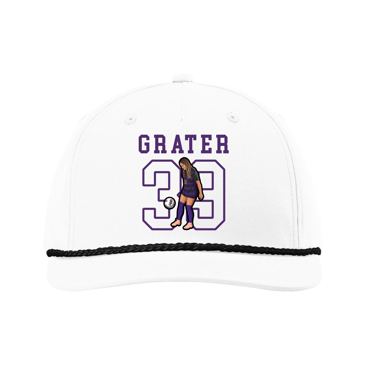 Five-Panel Classic Rope Cap — Shirsey in White