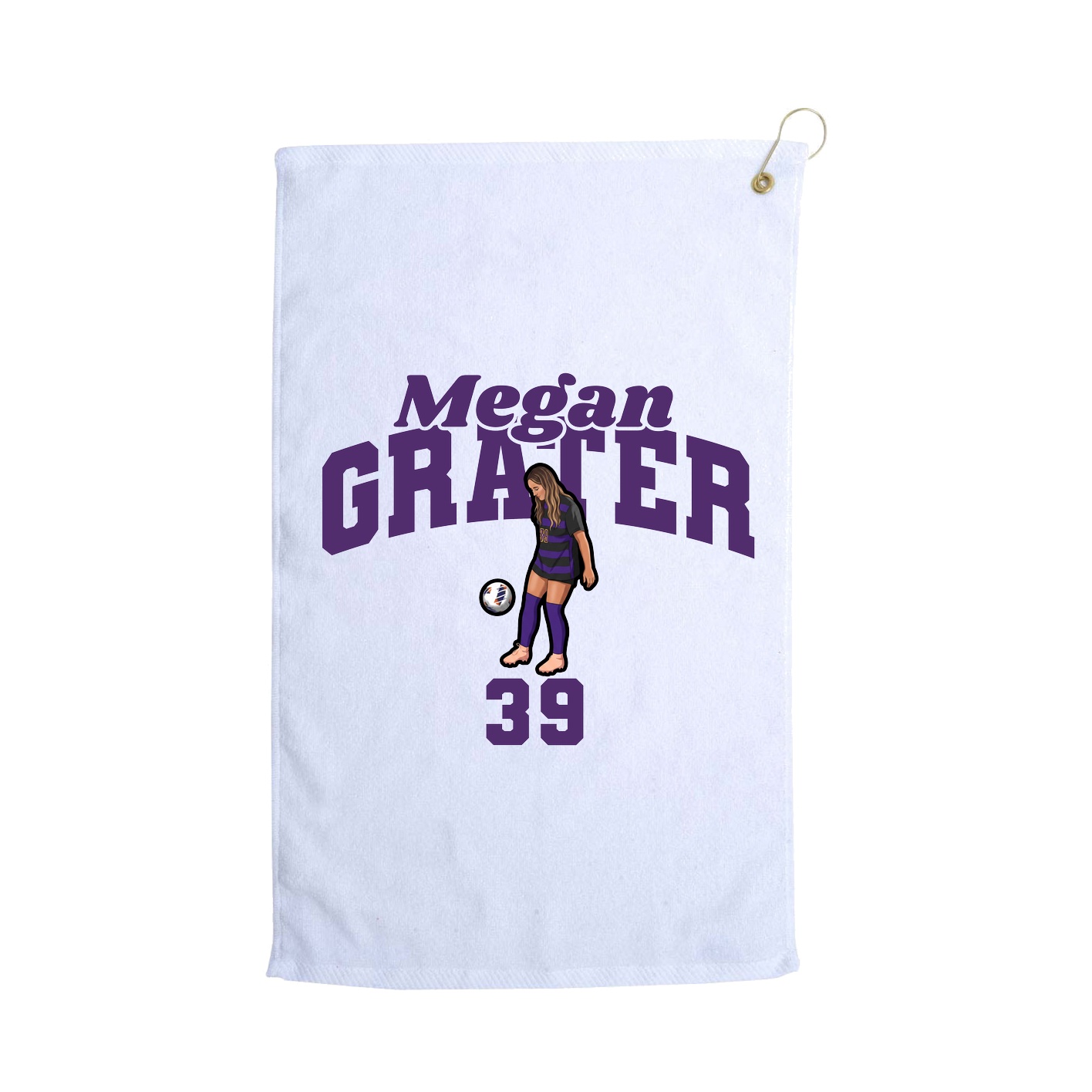 Golf Towel — Signature Arch in White