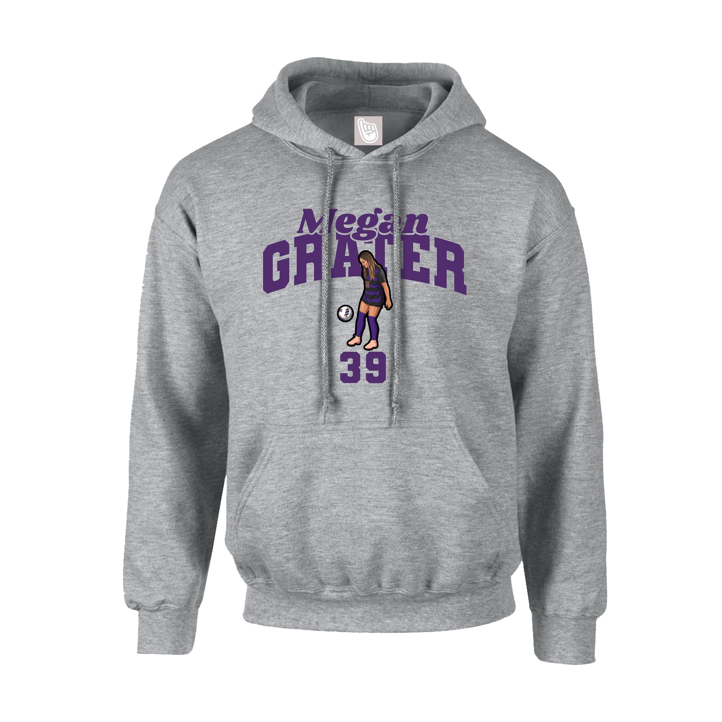 Hoodie — Signature Arch in Grey