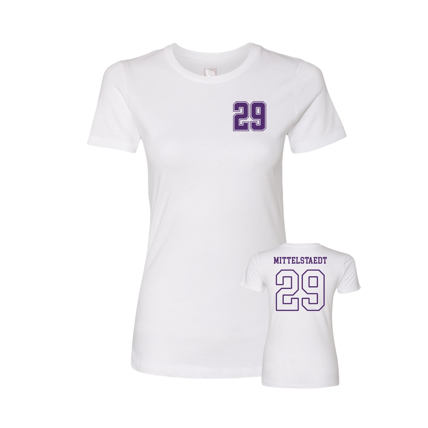 Womens Tee — Chest Back in White