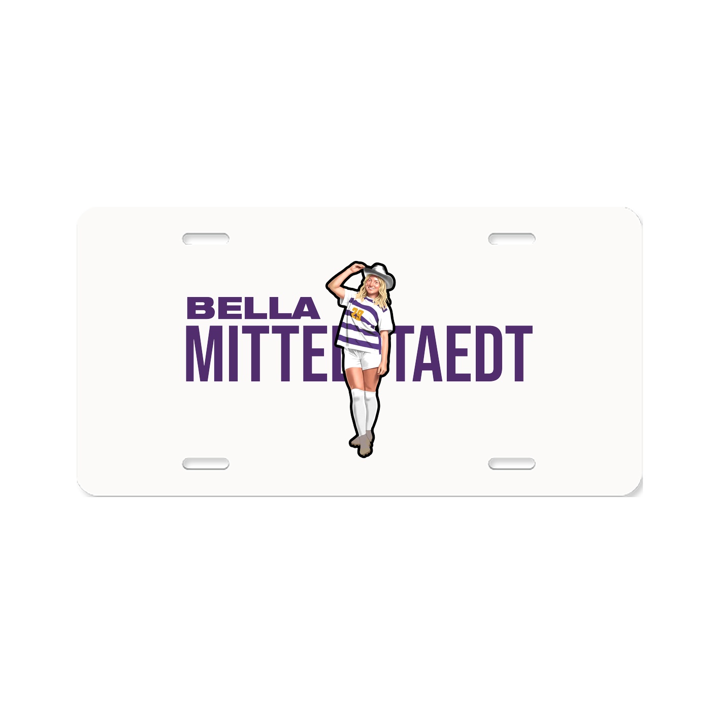 License Plate — Player Name in Classic