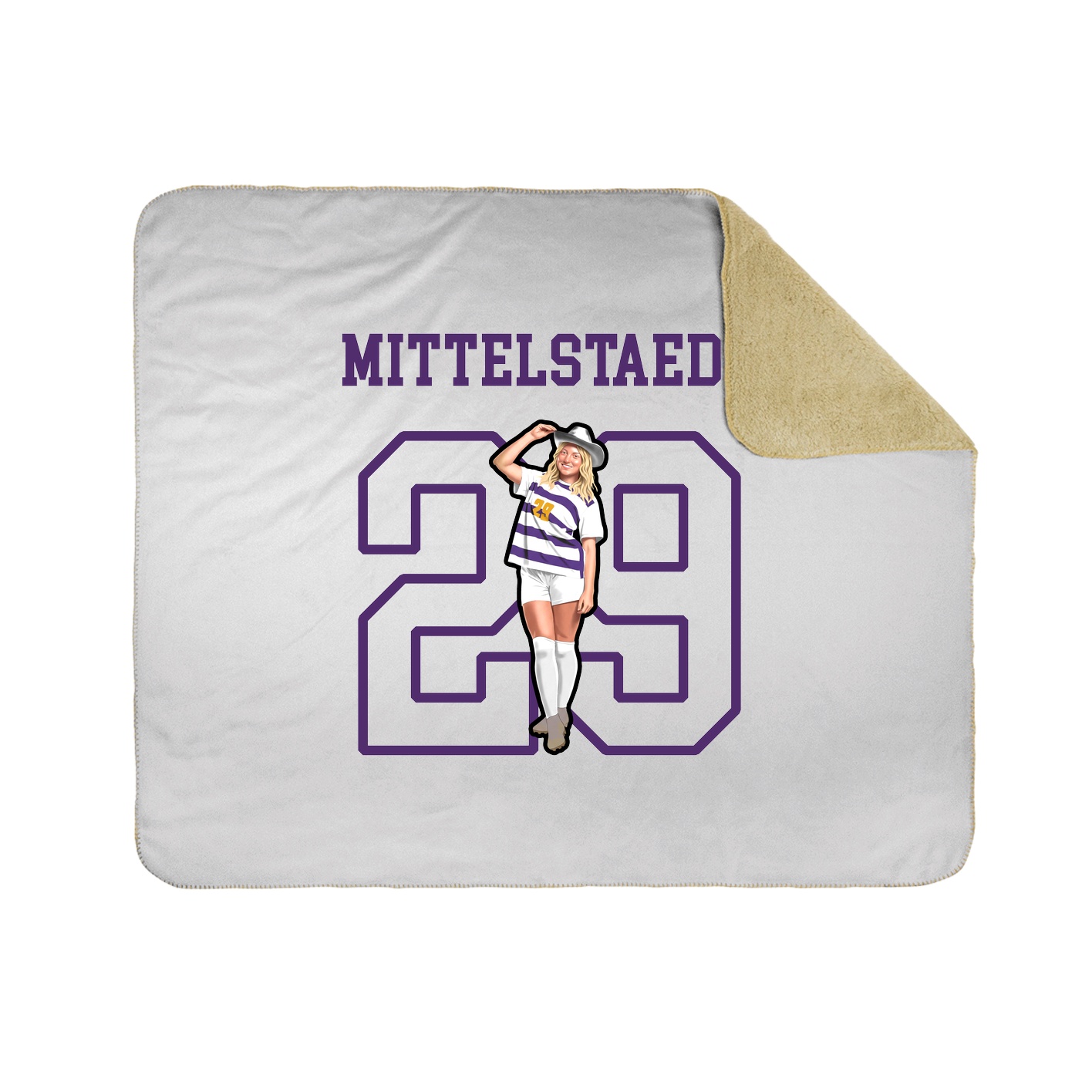 Throw Blanket — Shirsey in White