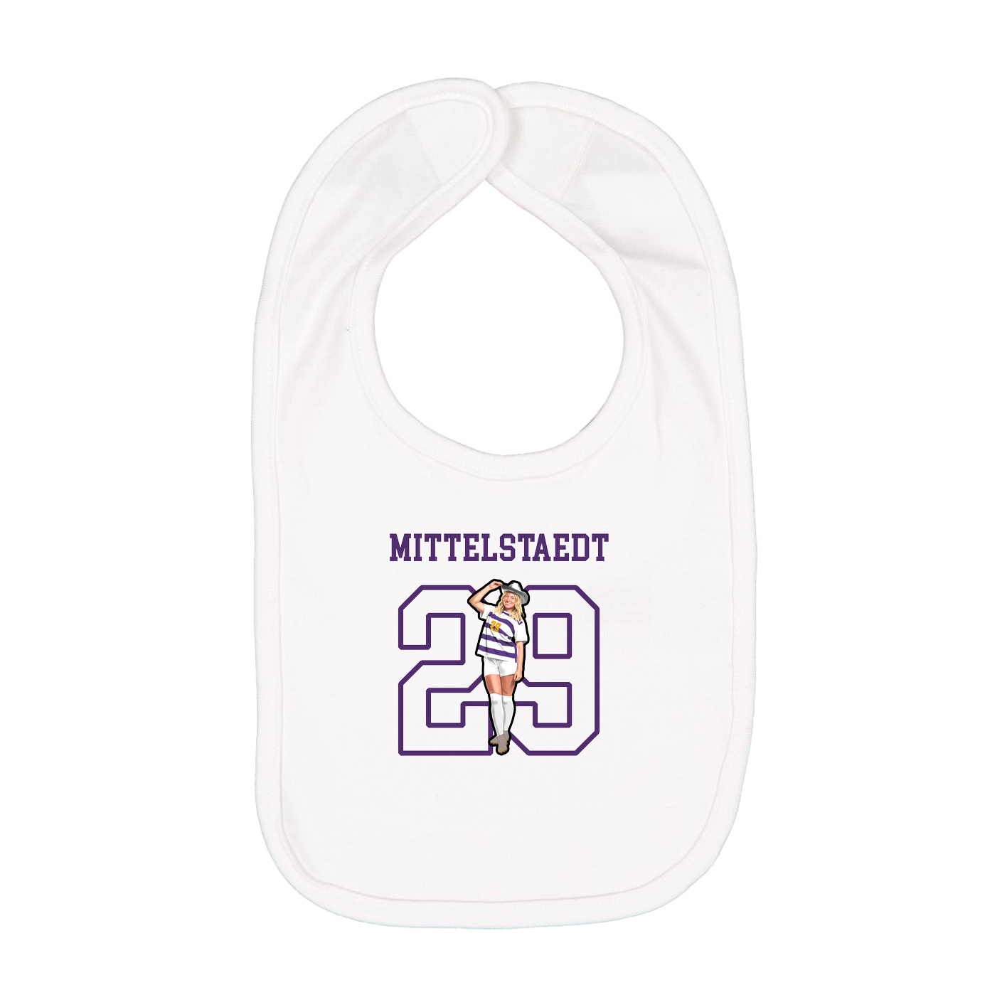 Infant Bib — Shirsey in White