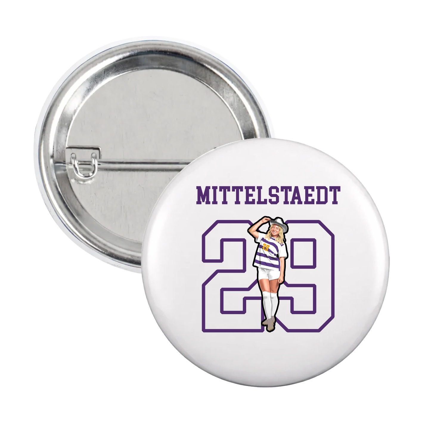 Game Day Button — Shirsey in White