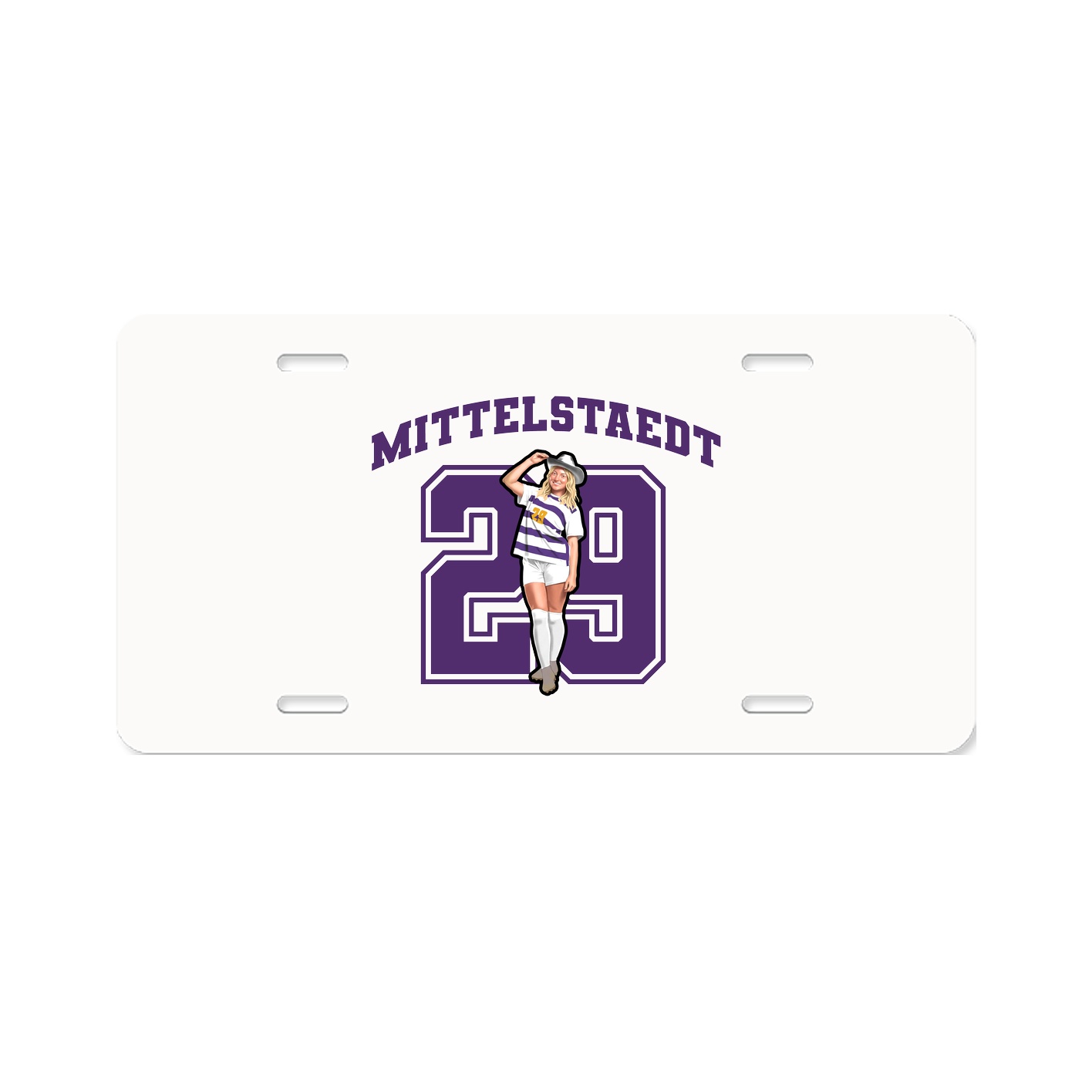 License Plate — Number in Classic
