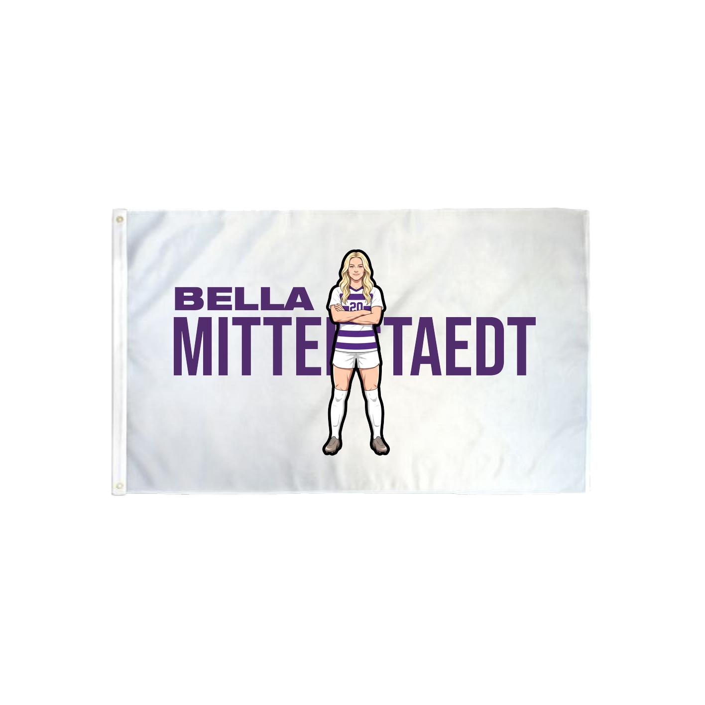 3x5 Flag — Player Name in Classic