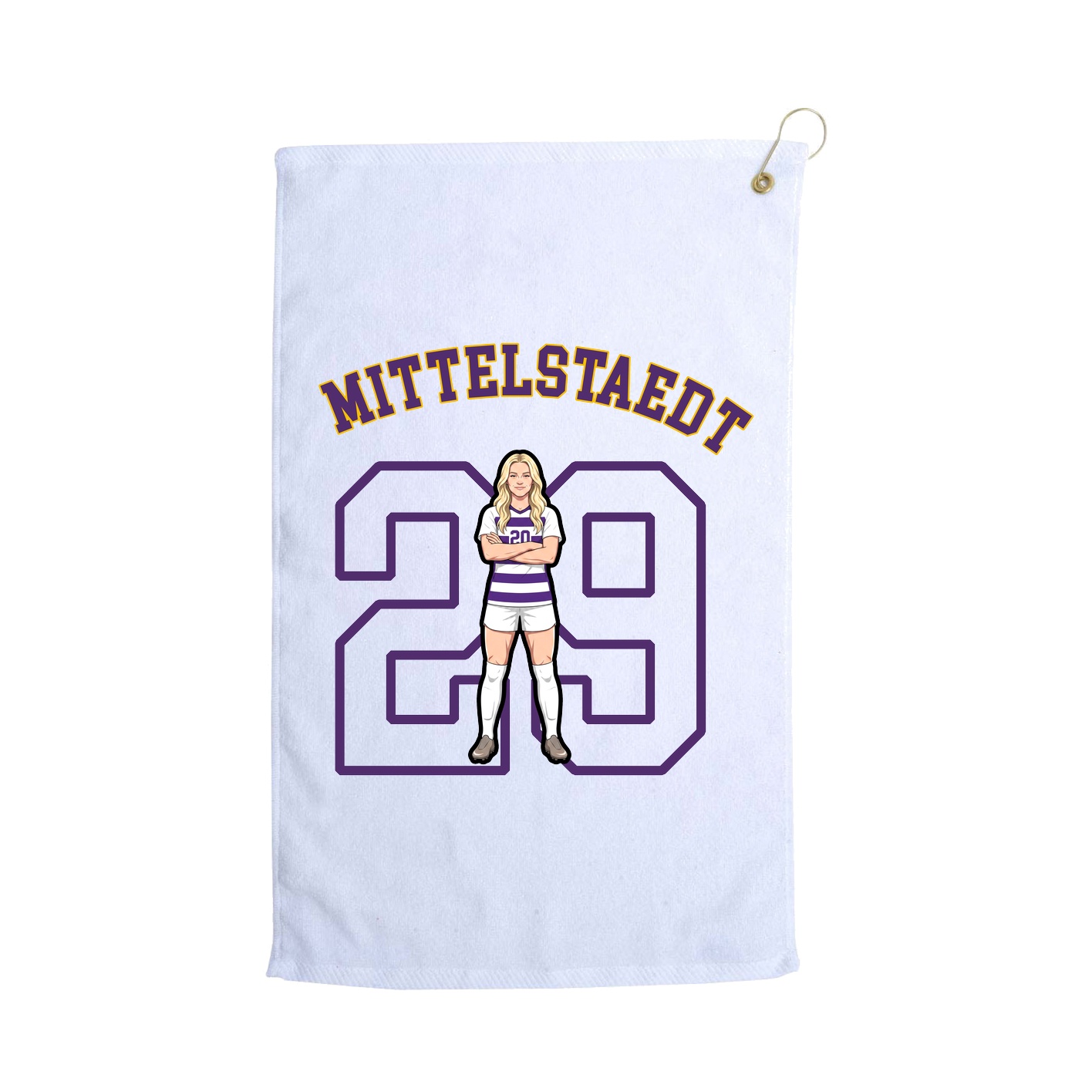 Golf Towel — Shirsey Arch in White