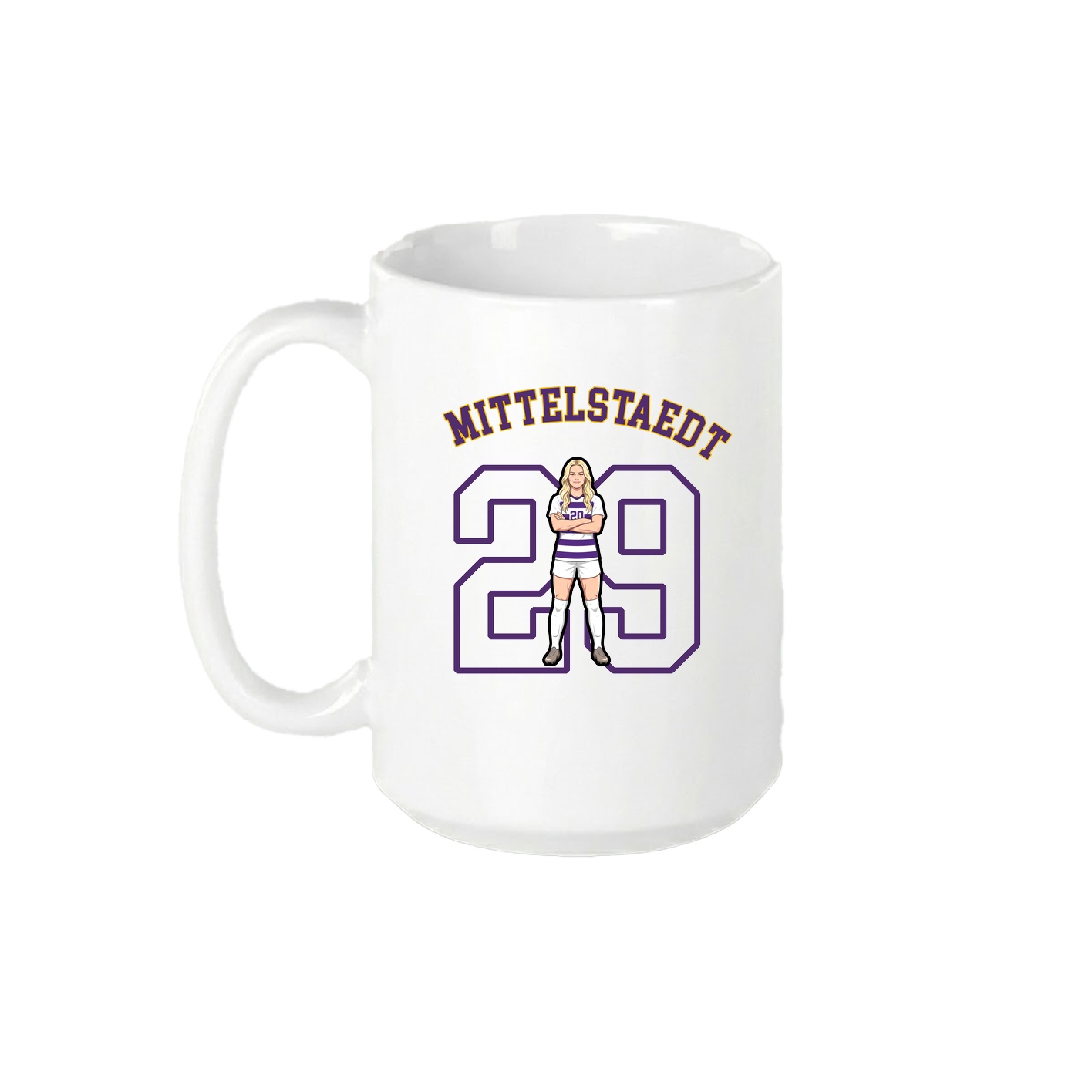 15oz Coffee Mug — Shirsey Arch in White